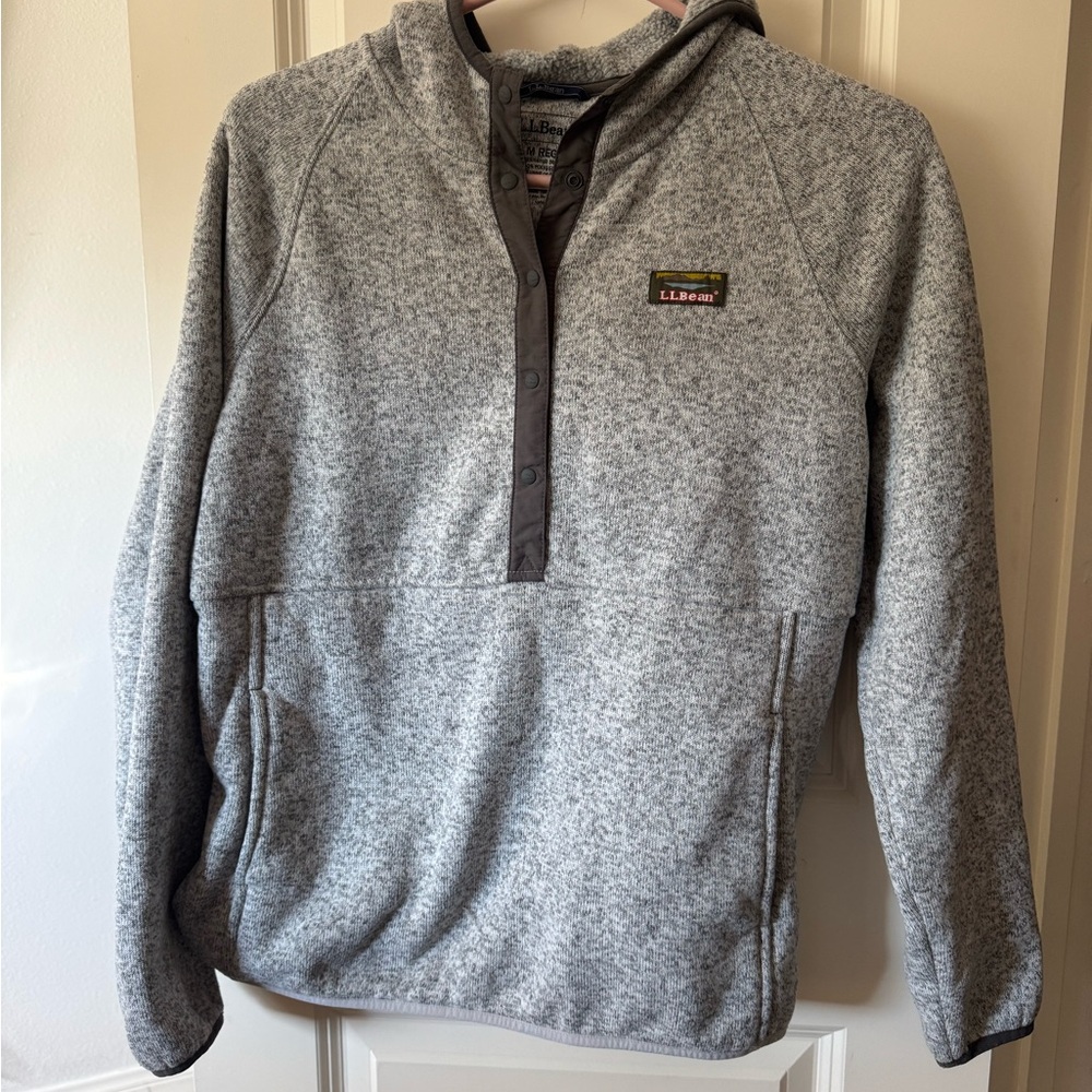 L.L. Bean Women's Gray Zip-Up Sweater
